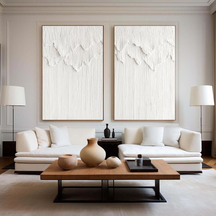 Abstract Tranquility Painting SET OF 2 #AVG 008 hand-painted oil painting