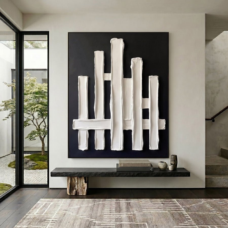 Architectural Rhythm Textured Wall Art #AVG 119 hand-painted oil painting