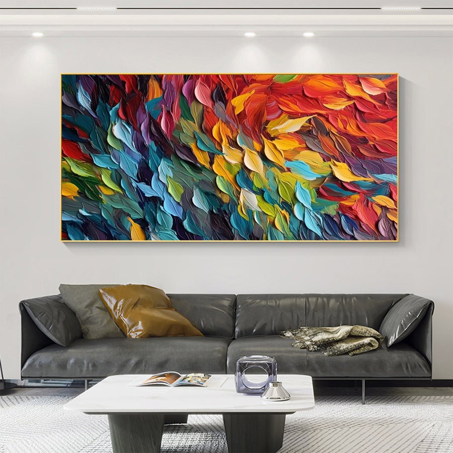 Blue & Green Minimalist Abstract Painting #BGM 011 hand-painted oil painting