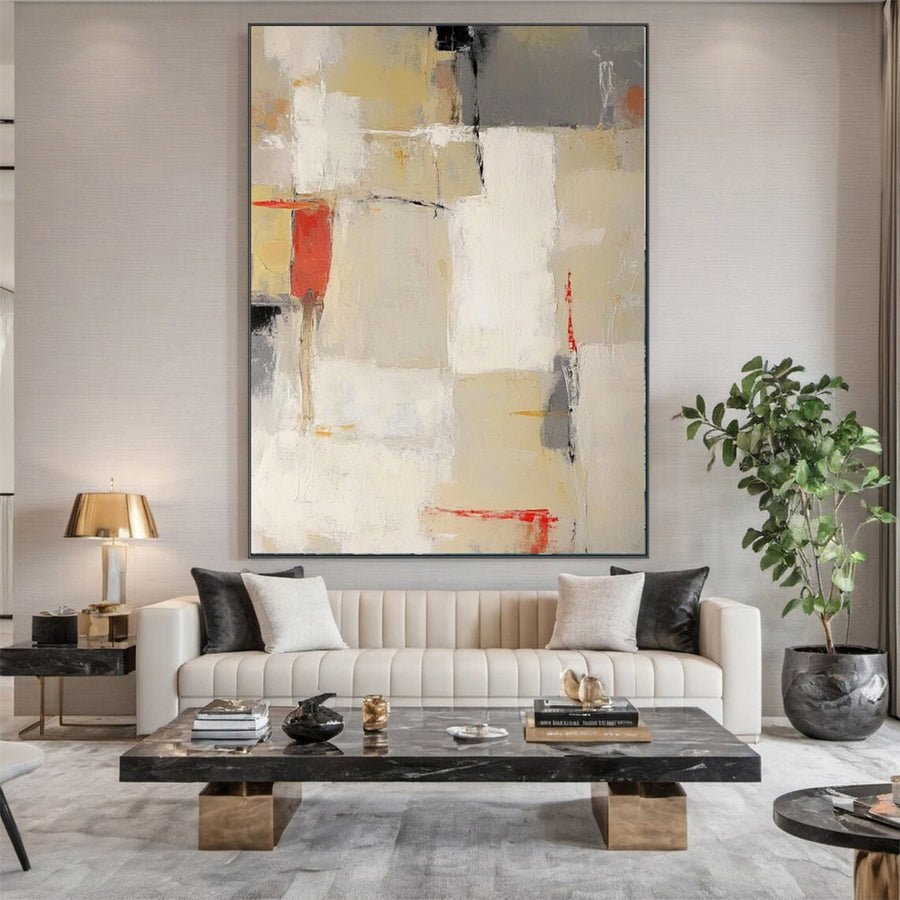 Chic Abstract Modern Artwork for Contemporary Homes #BBA 028 hand-painted oil painting
