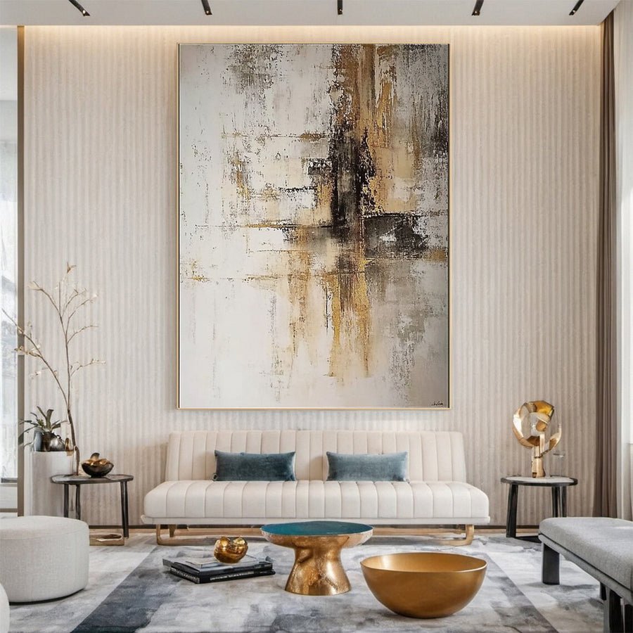 Chic Abstract Modern Artwork for Contemporary Homes #BBA 029 hand-painted oil painting