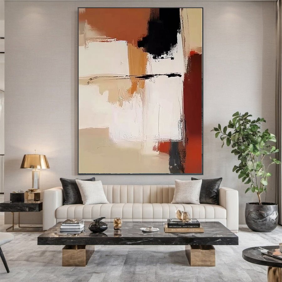 Chic Abstract Modern Artwork for Contemporary Homes #BBA 031 hand-painted oil painting