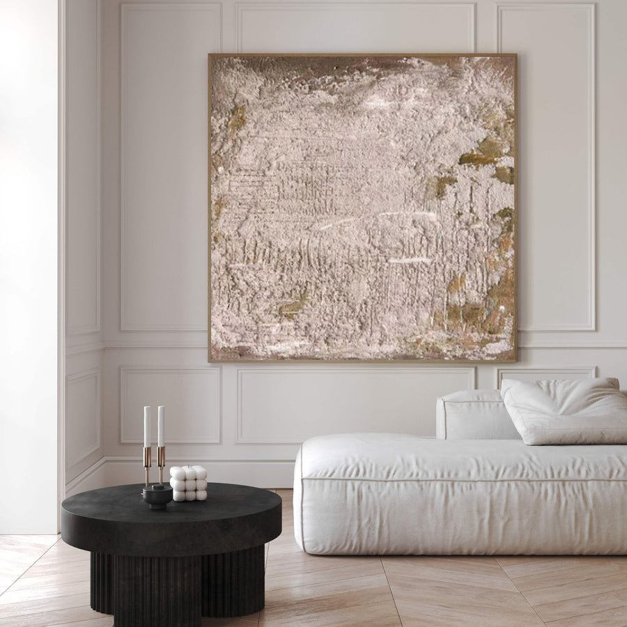 Contemporary Abstract Painting, Tactile Plaster Wall Art #BGA 156 hand-painted oil painting