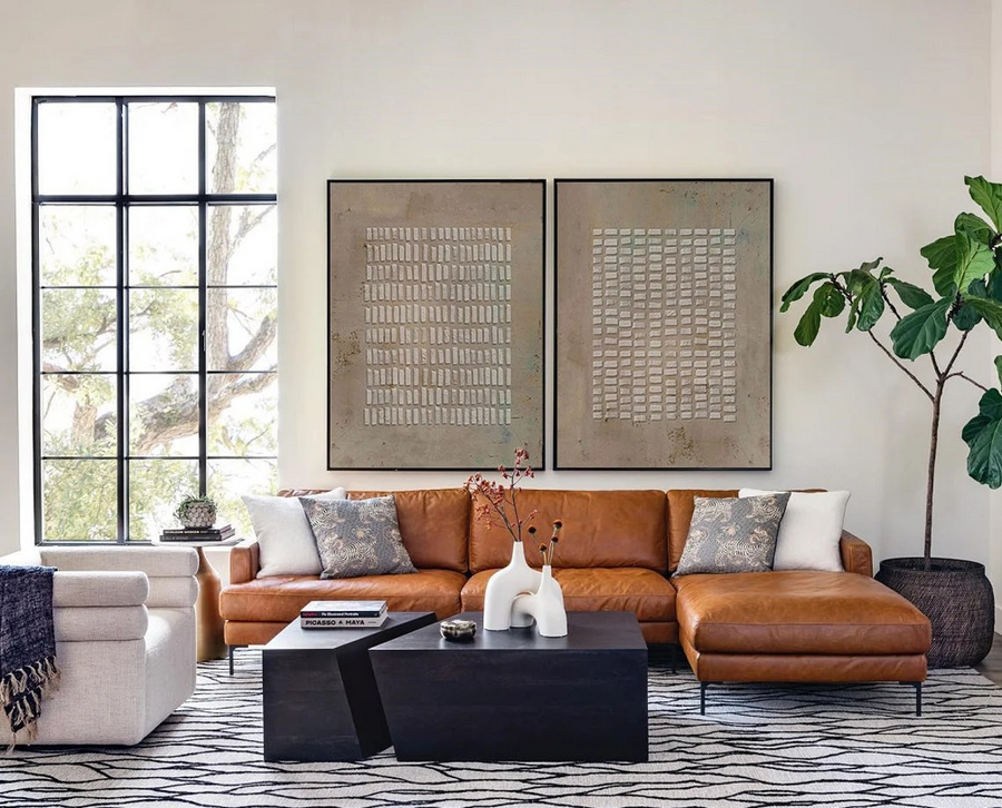 Contemporary Wabi Sabi Wall Art - Large Wall Art #WSA 011 hand-painted oil painting