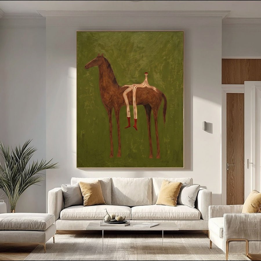 Cowboy Dreamscape Wall Art #AVG 104 hand-painted oil painting