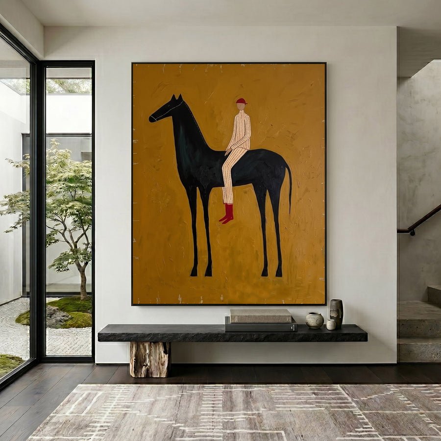 Cowboy Gold Wall Art #AVG 110 hand-painted oil painting