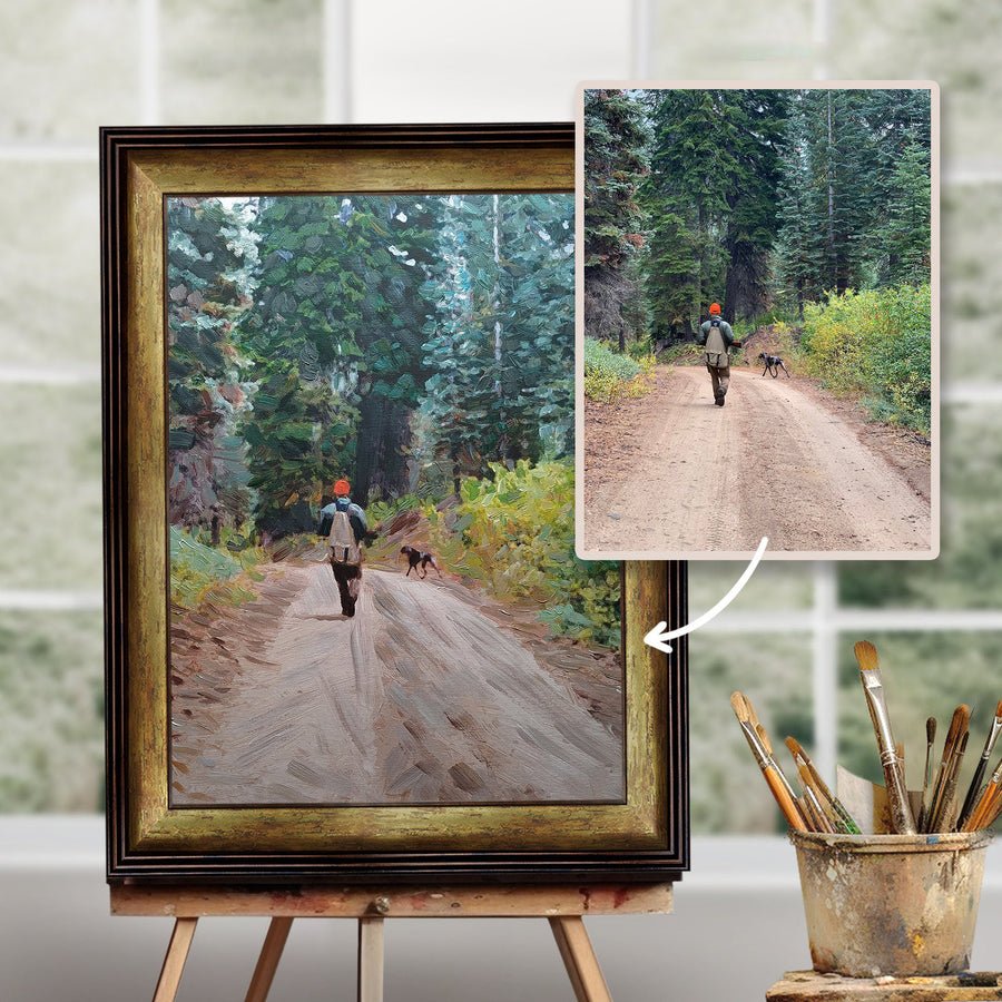 Custom Landscape Oil Paintings: Personalized Scenic Art hand-painted oil painting