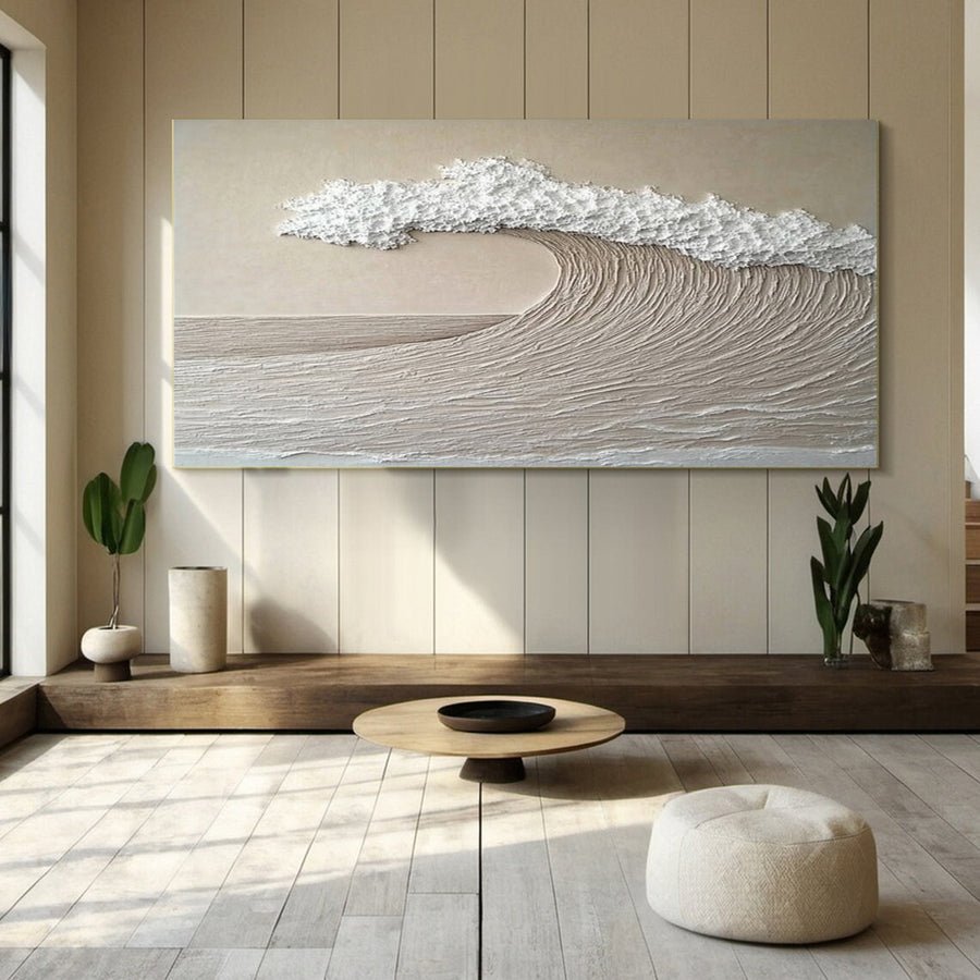 Dynamic Ocean Wave Canvas Art Textured Sea Painting #OS 073 hand-painted oil painting
