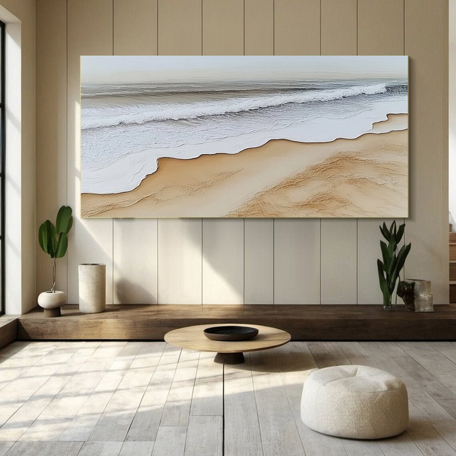 Dynamic Ocean Wave Canvas Art Textured Sea Painting #OS 074 hand-painted oil painting
