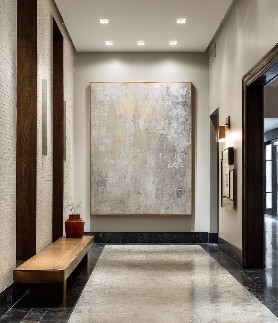 Elegant Abstract Artwork for Modern Home Interiors  #WG 003 hand-painted oil painting