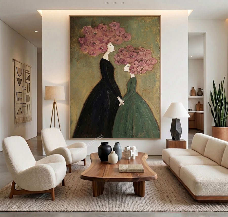 Garden Companions Wall Art #AVG 114 hand-painted oil painting