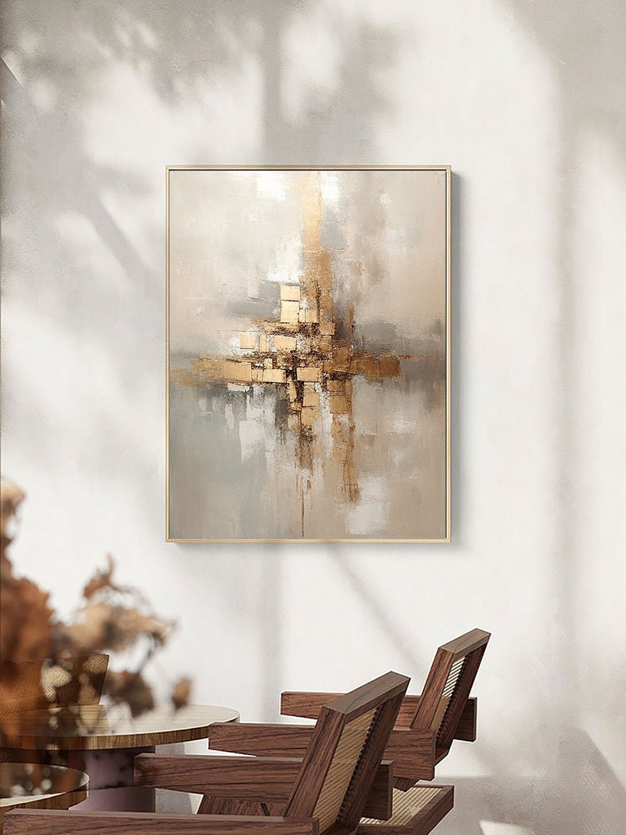 Grey Minimalist Painting #CXA 005 hand-painted oil painting
