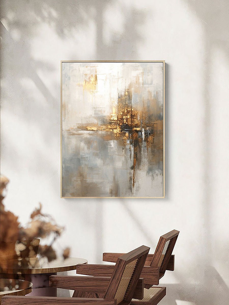 Grey Minimalist Painting #CXA 006 hand-painted oil painting