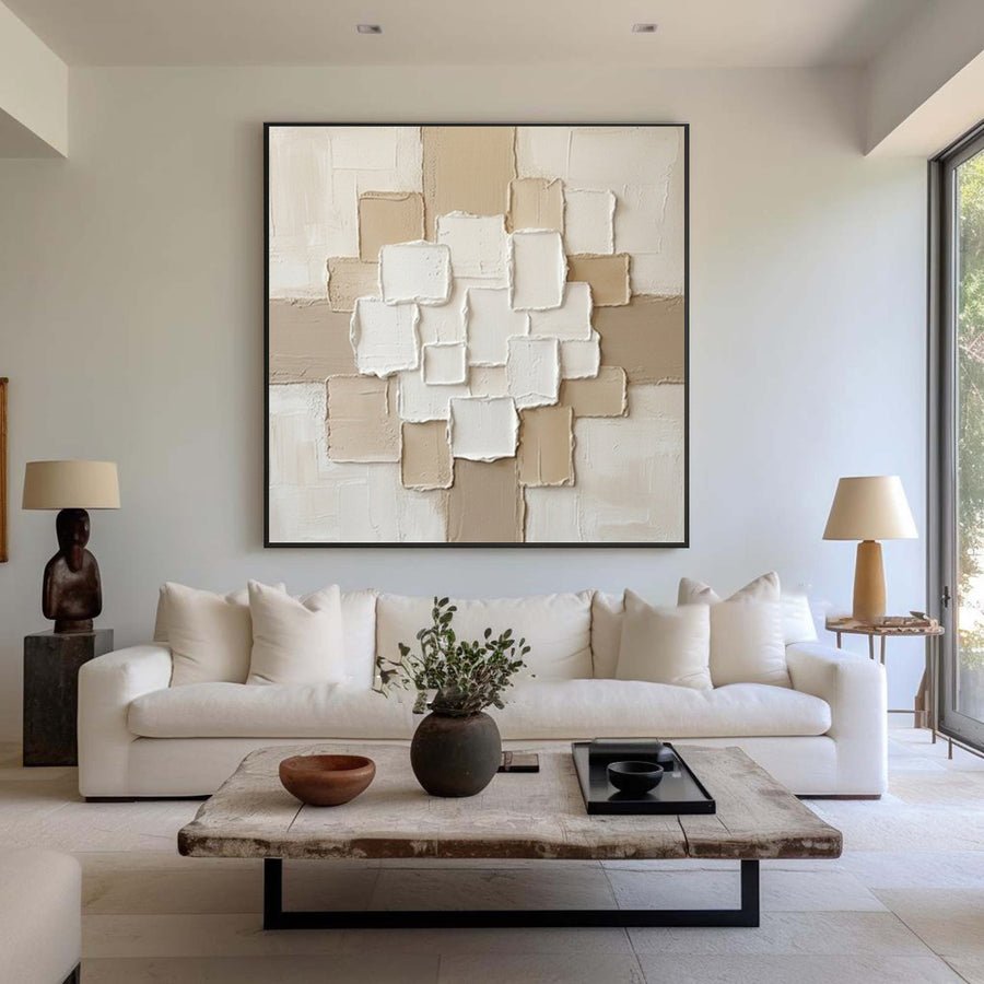 Ivory Balance Relief Wall Art #AVG 093 hand-painted oil painting