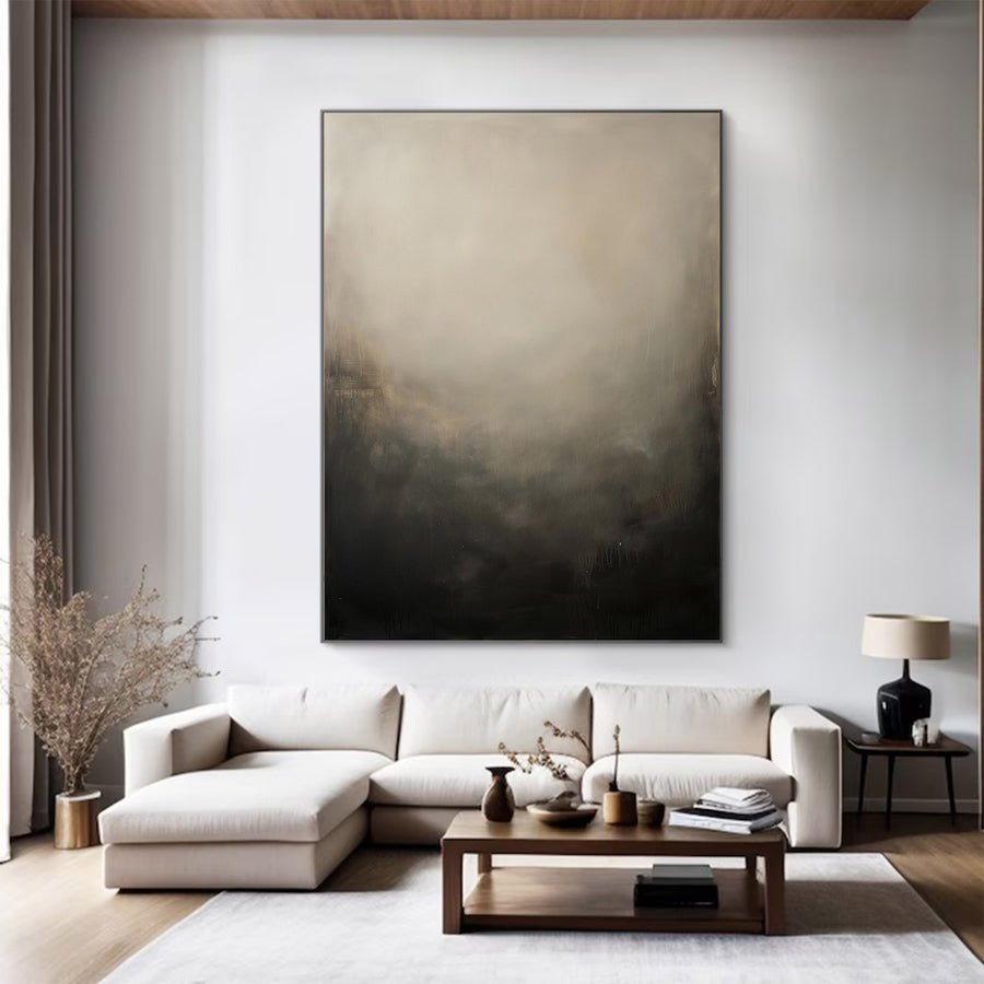 Large Abstract Modern Neutral Art | ArtvistaGallery  #WG 123 hand-painted oil painting