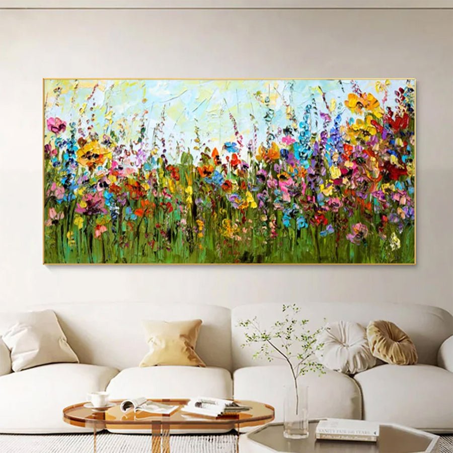Large Abstract Navy Blue & Gold Square | artvistagallery  #WGA 040 hand-painted oil painting