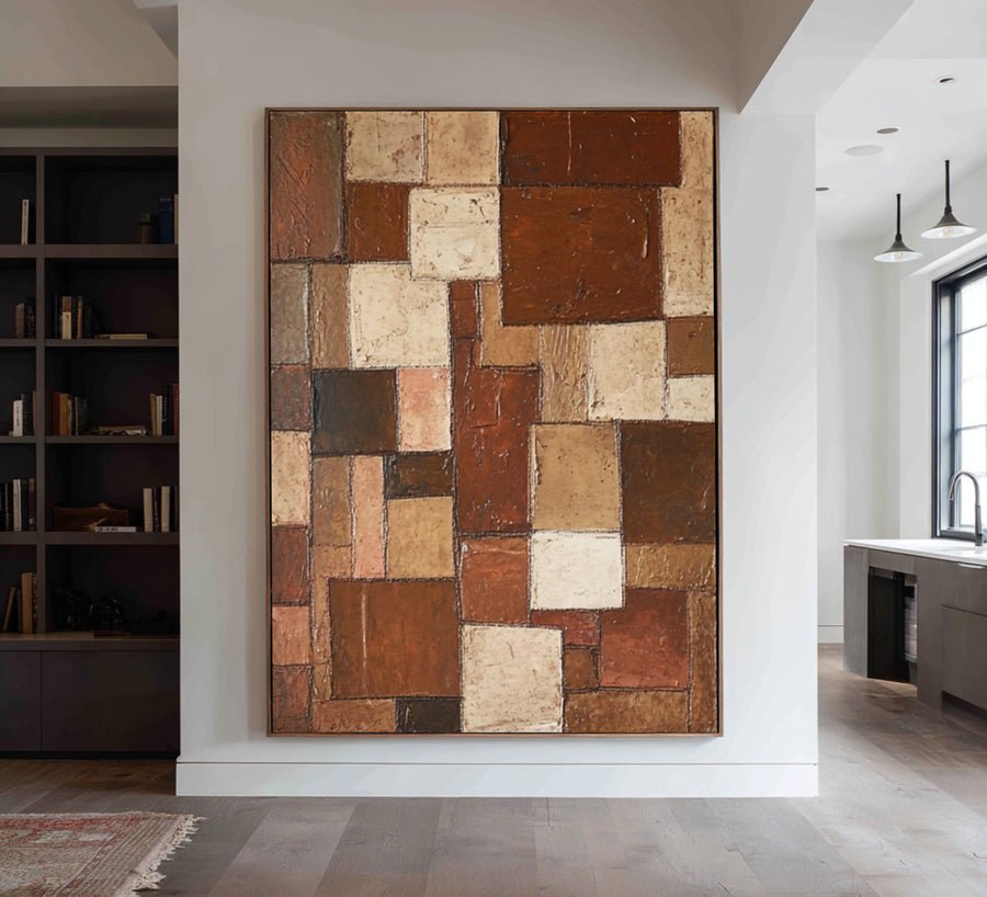 Large Contemporary Abstract Painting #WAB 003 hand-painted oil painting