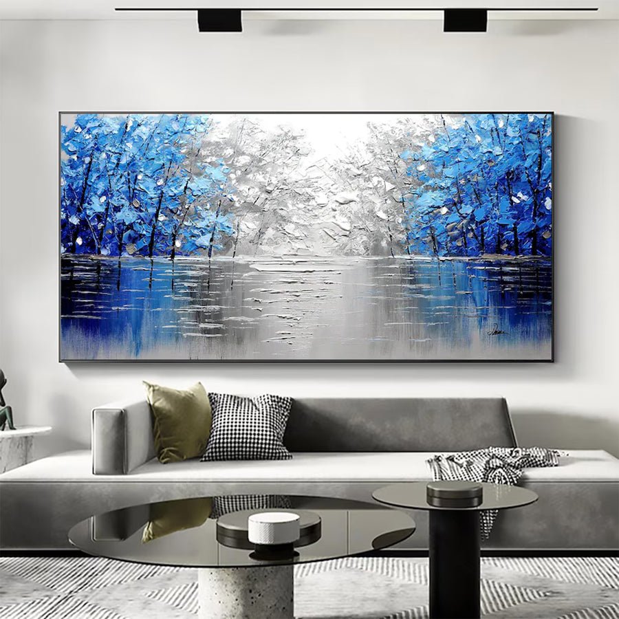 Large Abstract Pop Art Style Vertical | ArtvistaGallery  #WGA 037 hand-painted oil painting