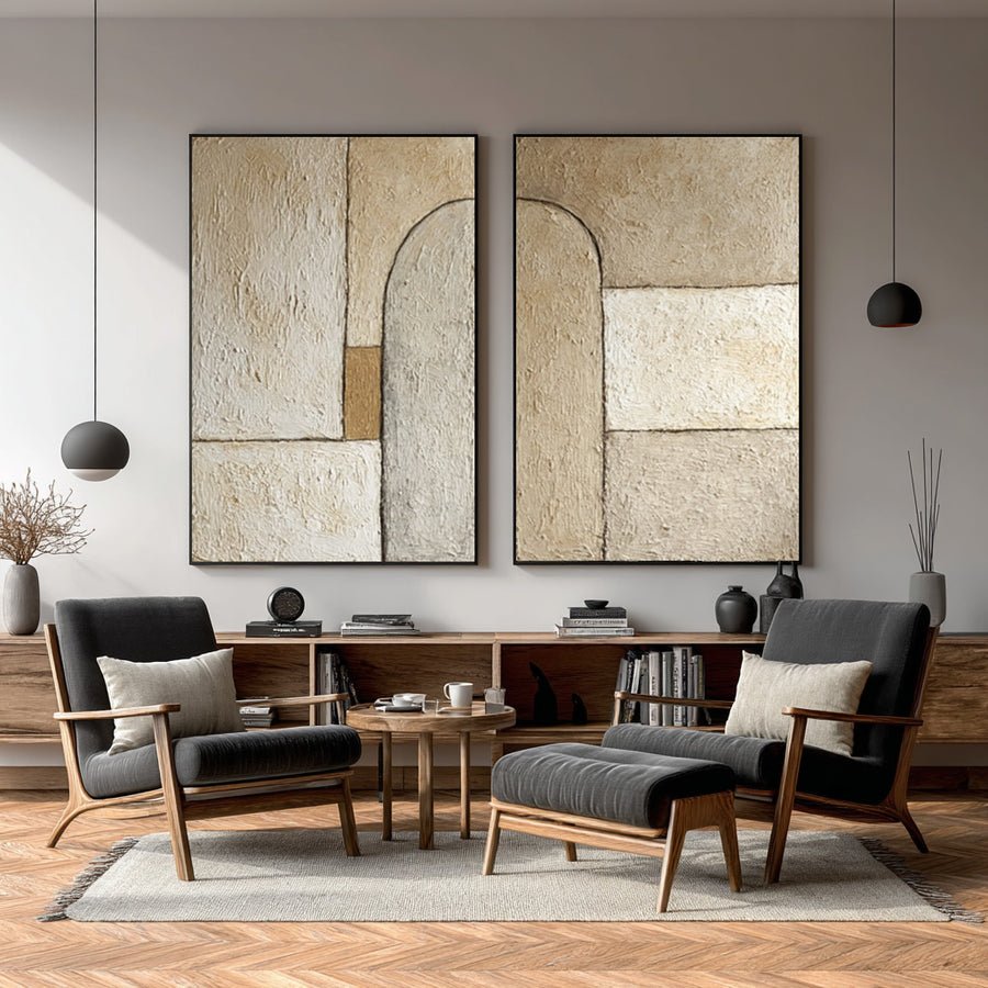 Large Arch Design Art Set Contemporary Style #WG 021 hand-painted oil painting