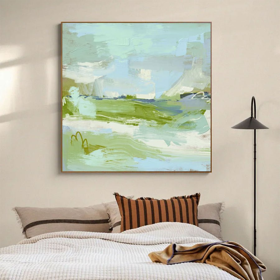 Large Contemporary Abstract Landscape Art | artvistagallery  #WGA 031 hand-painted oil painting