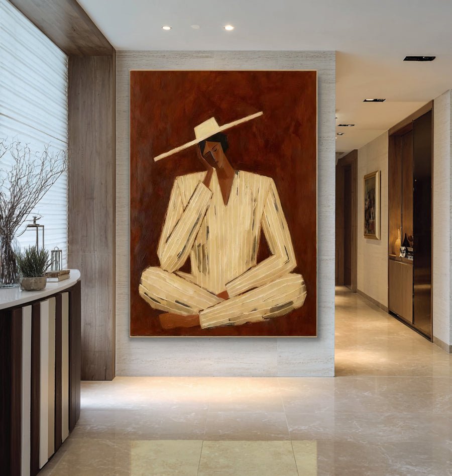 Large Contemporary Figurative Wall Art #AVG 039 hand-painted oil painting
