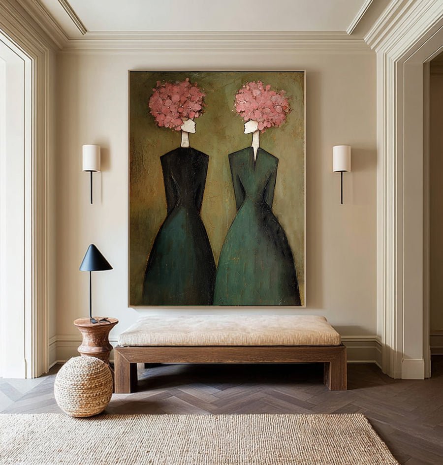 Large Elegant Figurative Oil Painting #WAB 034 hand-painted oil painting