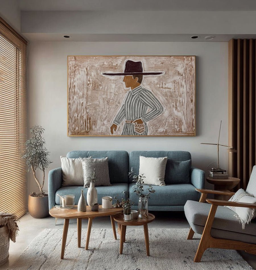 Large Fashion Figure Painting  #AVG 027 hand-painted oil painting