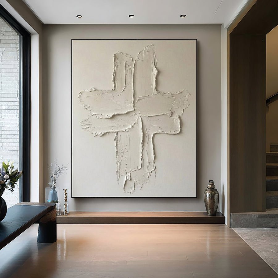 Large Minimal Cross Texture Art#AVG 010 hand-painted oil painting