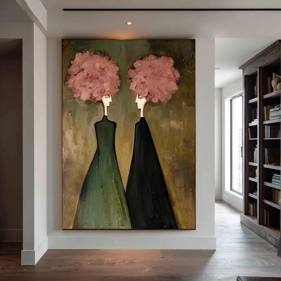 Large Modern Figurative Oil Painting #WAB 033 hand-painted oil painting