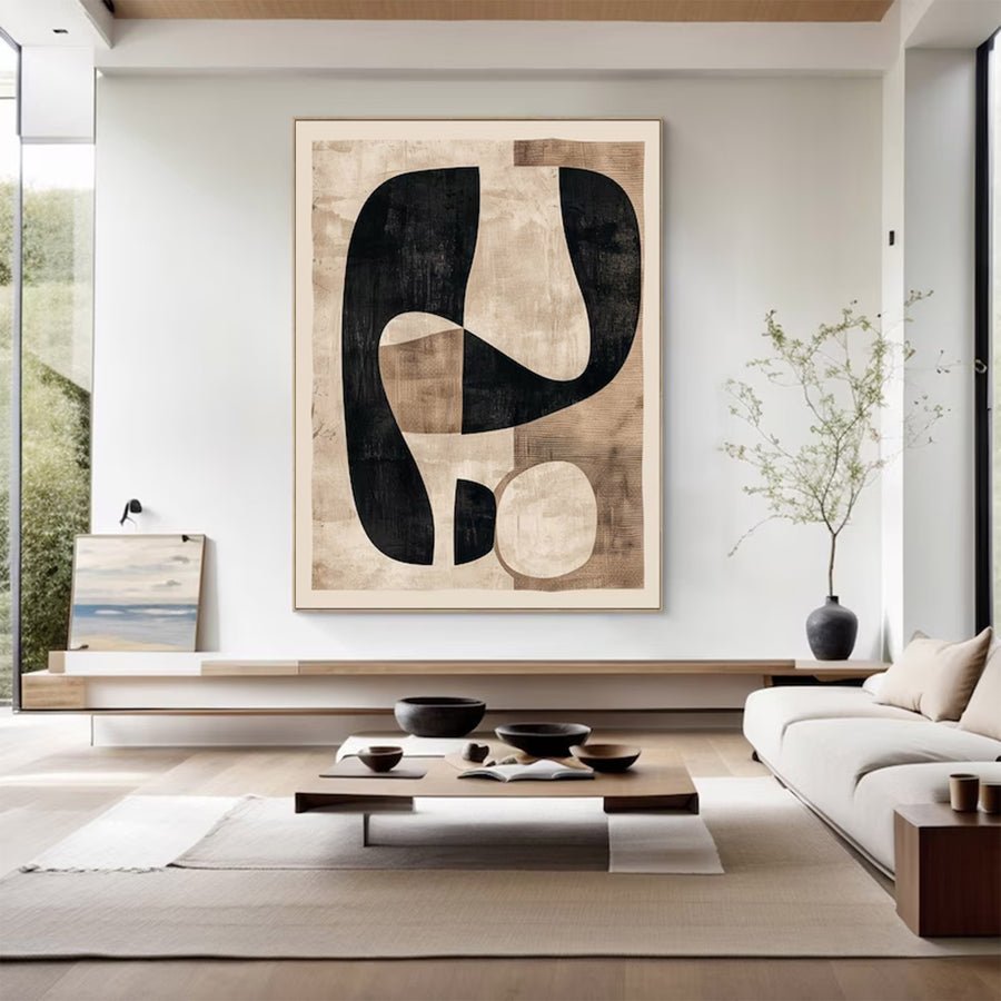 Large Modern Minimalist Abstract Art | artvistagallery  #WGA 017 hand-painted oil painting