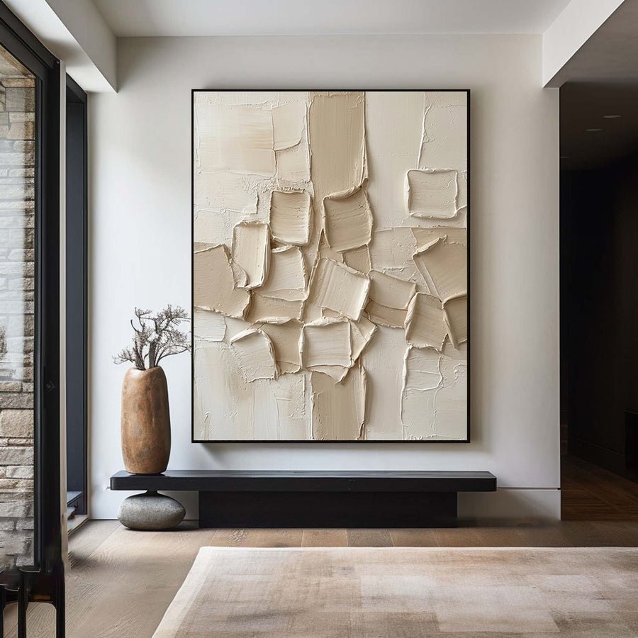 Large Neutral Textured Canvas Art #AVG 043 hand-painted oil painting