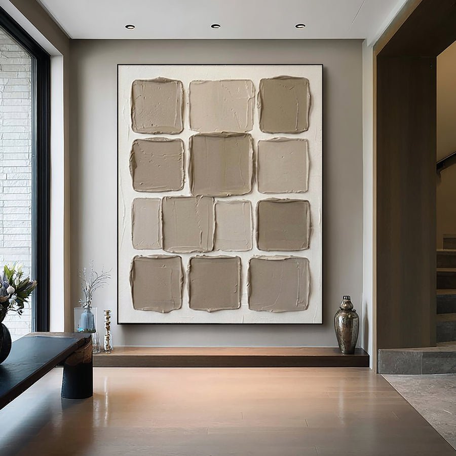 Large Neutral Textured Wall Art #AVG 041 hand-painted oil painting