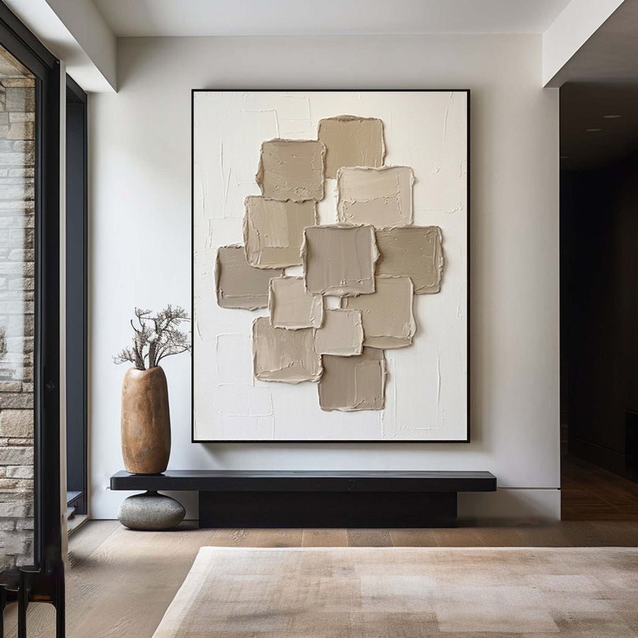Large Stacked Cubes Wall Art #AVG 055 hand-painted oil painting