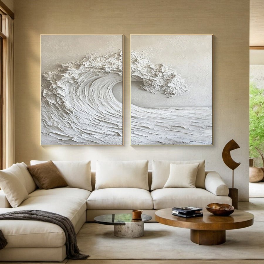 Large Textured Seascape Painting for Living Room Wall Art #OS 037 hand-painted oil painting