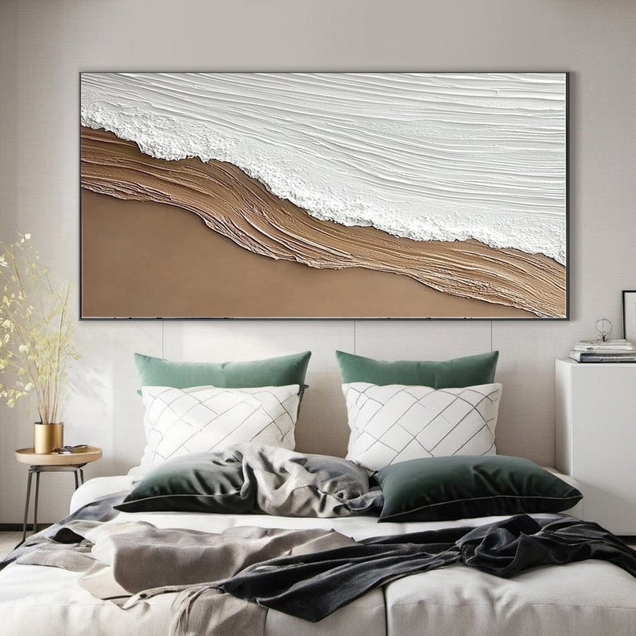 Large Textured Seascape Painting for Living Room Wall Art #OS 038 hand-painted oil painting