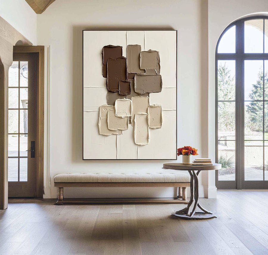 Large Urban Mocha Wall Art #AVG 060 hand-painted oil painting