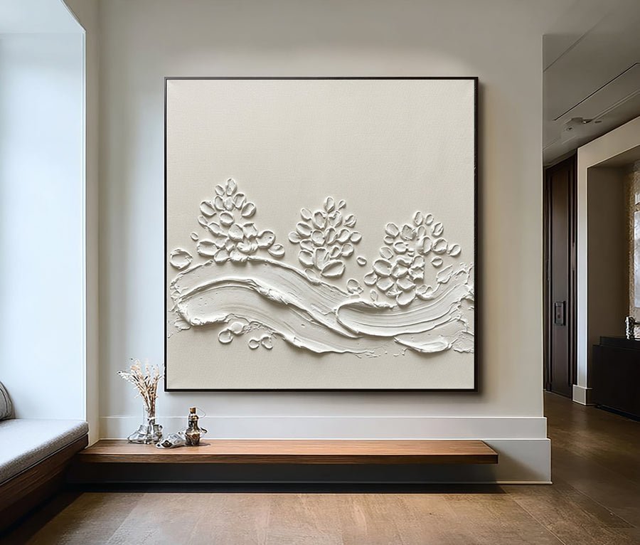 Layered Limestone Relief Wall Art  #AVG 088 hand-painted oil painting