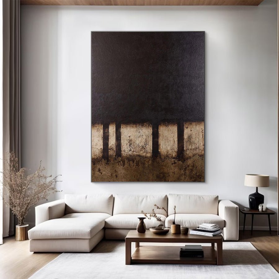 Modern Abstract Substantial Earth Tones | ArtvistaGallery  #WG 109 hand-painted oil painting