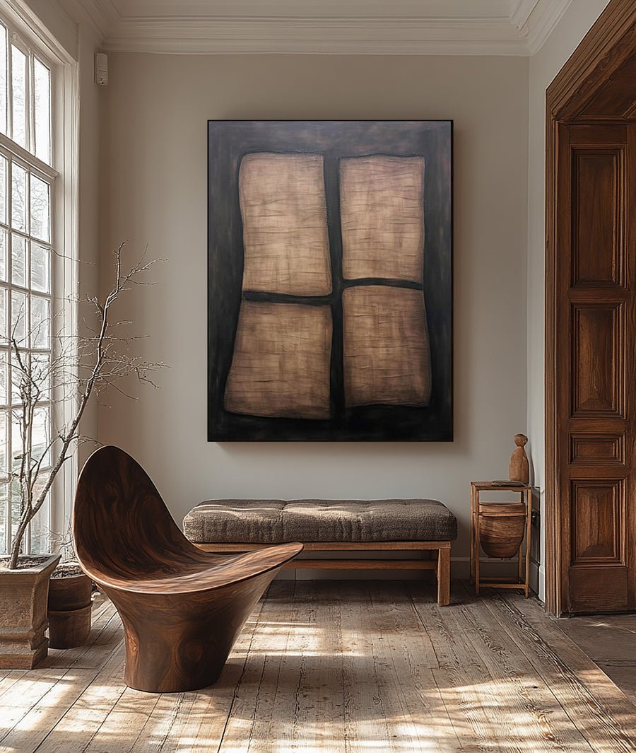 Modern Abstract Wall Art | Original Handmade Paintings  #BBA 052 hand-painted oil painting