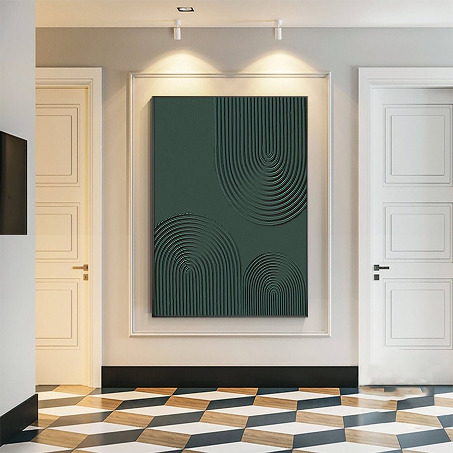Modern Geometric Oil Painting Elegant Hallway Decor #BGM 032 hand-painted oil painting