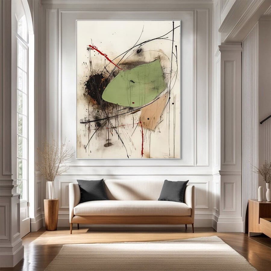 Modern Large Abstract Dynamic Art | ArtvistaGallery  #WG 125 hand-painted oil painting