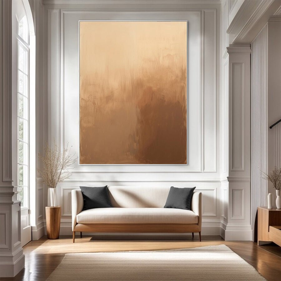Modern Large Earth-Toned Art | ArtvistaGallery  #WG 122 hand-painted oil painting