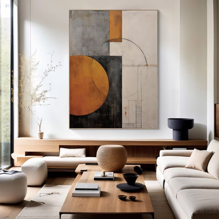 Modern Large Urban Abstract Art | ArtvistaGallery  #WGA 002 hand-painted oil painting