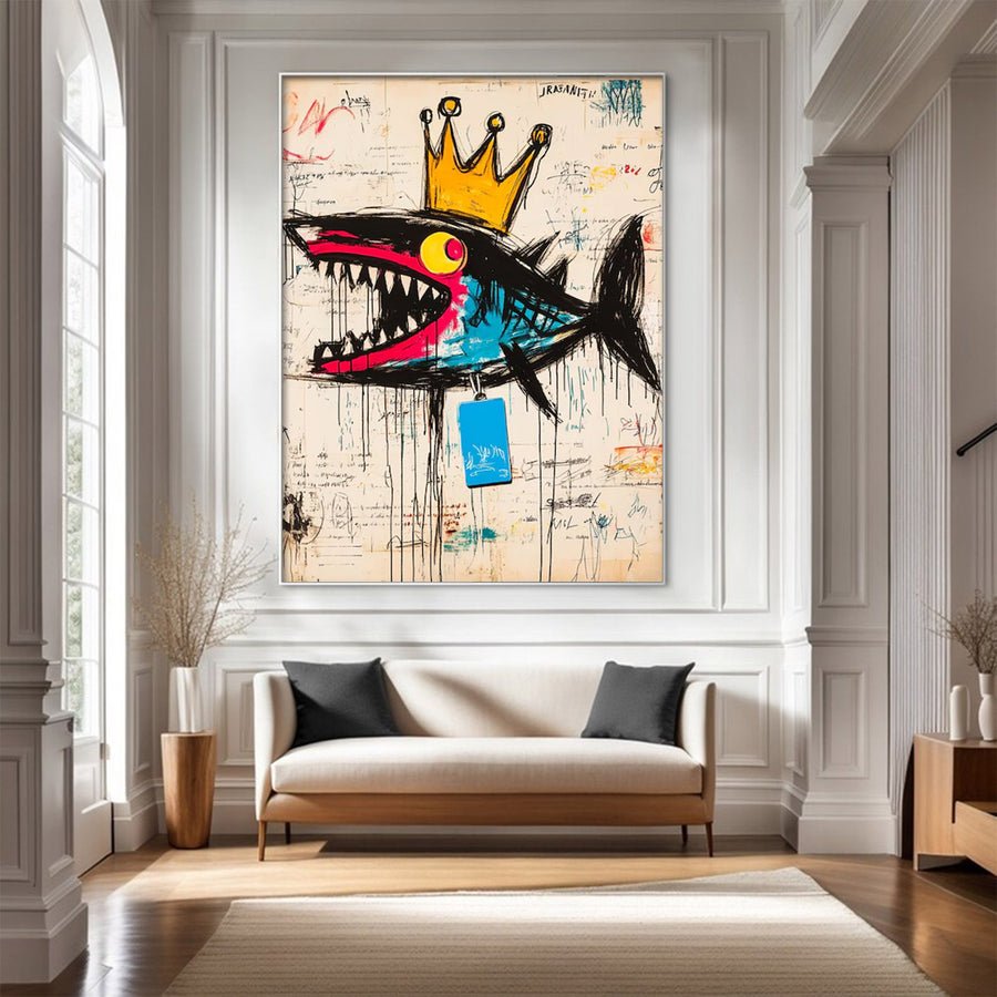 Modern Large Urban Abstract Art | ArtvistaGallery  #WGA 008 hand-painted oil painting