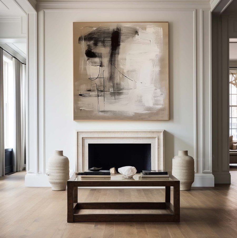 Modern Wabi Sabi Wall Art #WS 017 hand-painted oil painting