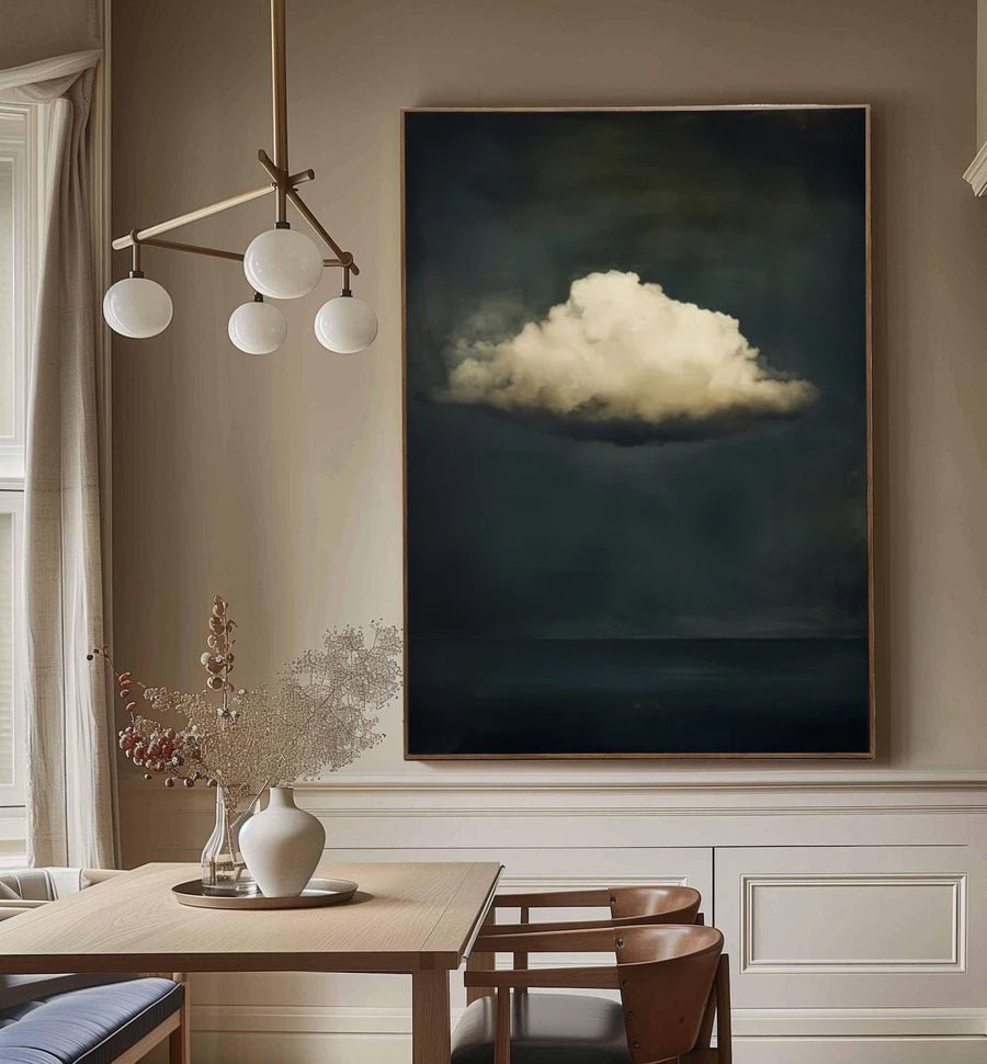 Serene Cloud Painting Large Wall Art for Modern Homes #BM 052 hand-painted oil painting