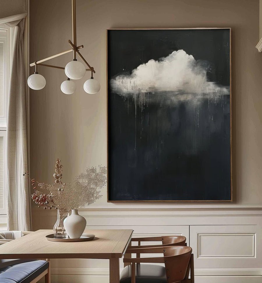 Serene Cloud Painting Large Wall Art for Modern Homes #BM 053 hand-painted oil painting
