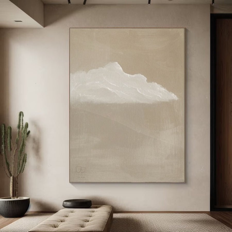 Serene Cloudscape Abstract Art Canvas Modern Sky Painting #OS 019 hand-painted oil painting