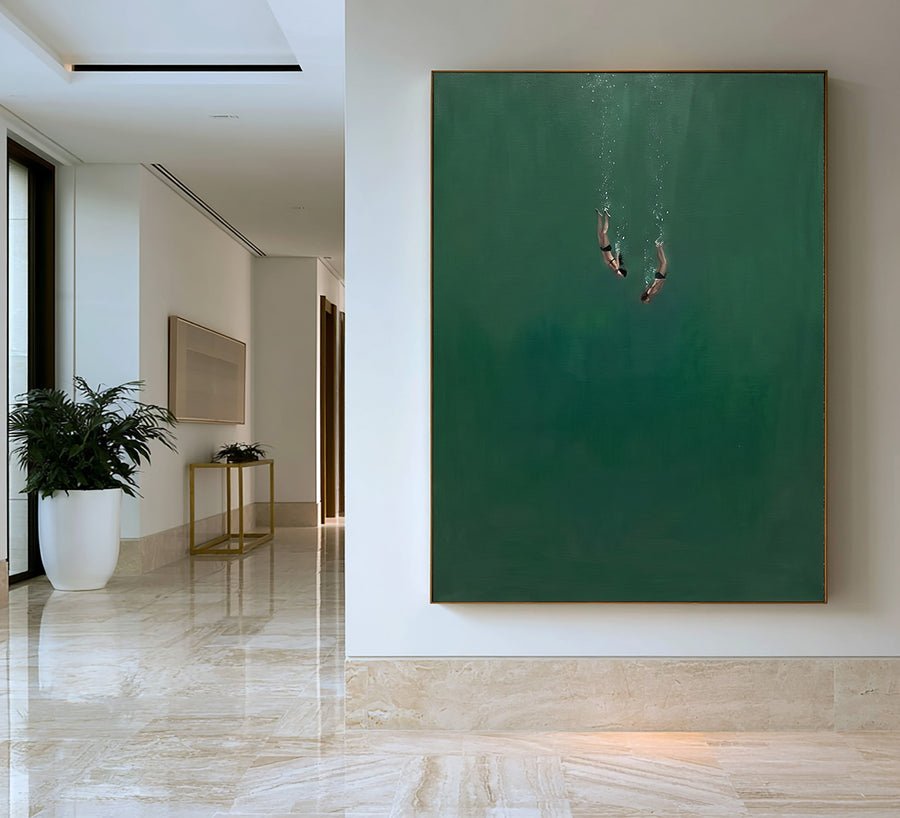 Silent Descent Wall Art  #AVG 112 hand-painted oil painting