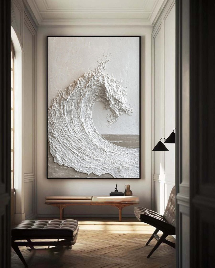 Textured Ocean Wave Art 3D Oil Painting for Modern Home Decor #BBM 036 hand-painted oil painting